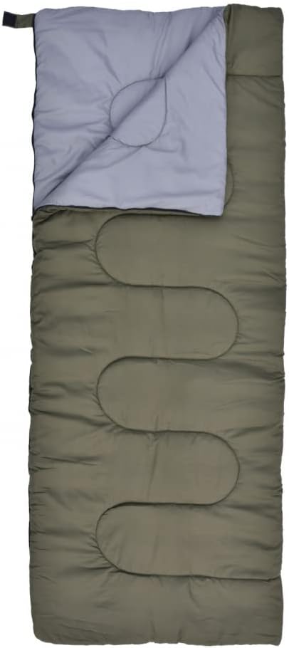 41JfQBJkFL._AC_SL1010_.jpg Envelope Sleeping Bag, Double-Sided Zipper, Suitable Temperature Estimate: Approx. 22.0 °F (10 °C) - Image 1