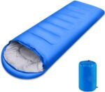 Sleeping Bag, Lightweight 3 Season Weather Sleep Bags for Kids Adults Girls Women, Microfiber Filled 5-20 Degree for Backpacking/Hiking/Camping/Mountaineering with Compression Sack