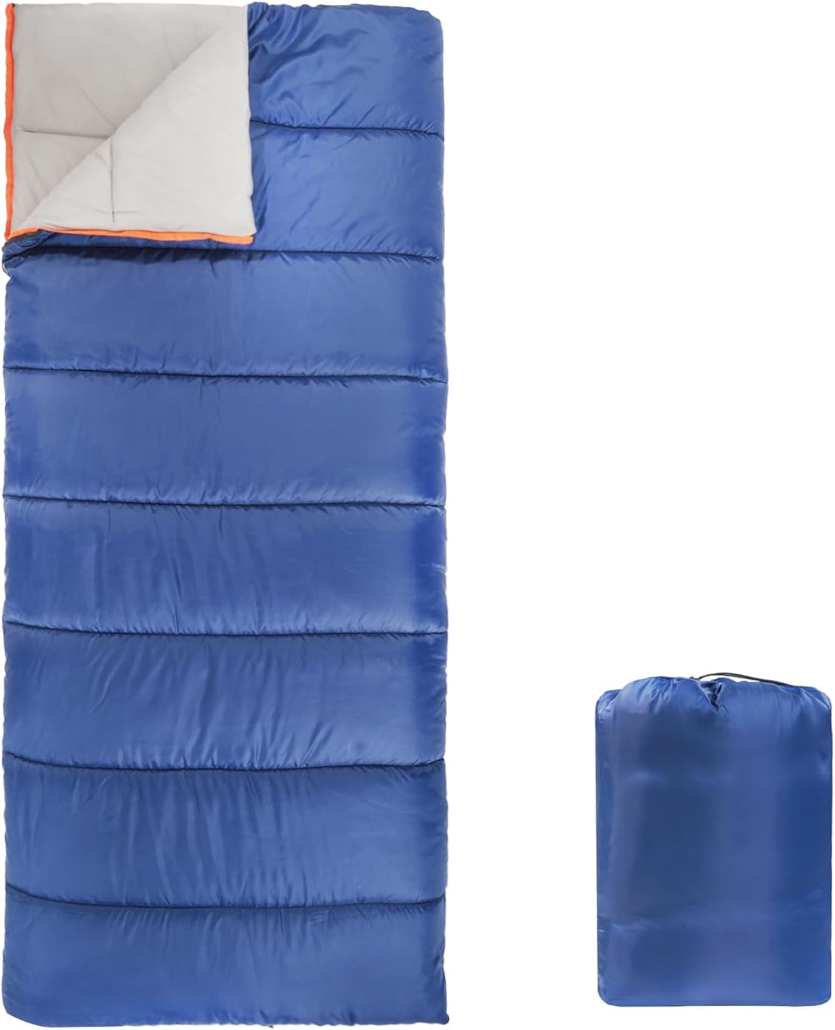 61sBVv7QttL._AC_SL1500_.jpg 30°F Cool Weather Sleeping Bag, 75 Inches x 33 Inches, Blue - Image 1