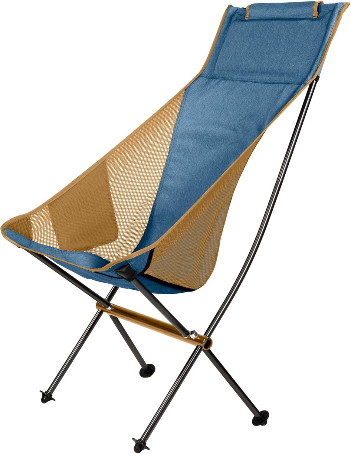71Zs2YEVZeL._AC_SL1500_.jpg Camping Chair for Adults, Folding Chair for Outside, Blue - Image 1